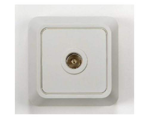 Розетка накладная TV Оконечная ASD Bolleto 1-м. белый фото Розетка накладная TV Оконечная ASD Bolleto 1-м. белый картинка